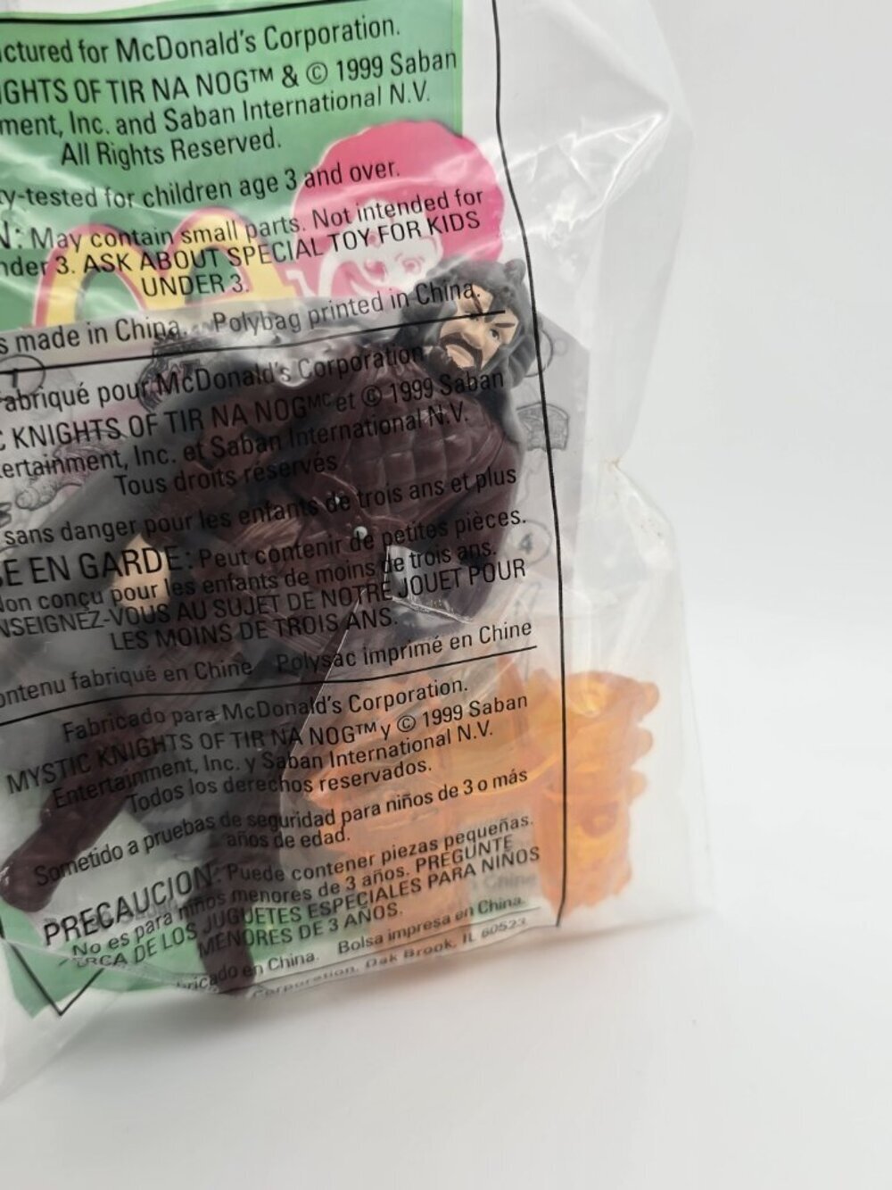 1999 Mystic Knights of TirNaNog McDonalds Happy Meal Toy Torc #4 New - Picture 2 of 3